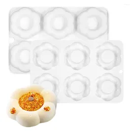 Baking Moulds High-quality Silicone Cake Mold 6-cavity Mousse Food Grade Bpa Free Diy Fondant Chocolate For Easy Homemade