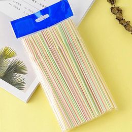 Disposable Cups Straws Colorful Flexible Drinking Plastic Curved Bendable Drink Tube Reusable Straw Wedding Party Accessories