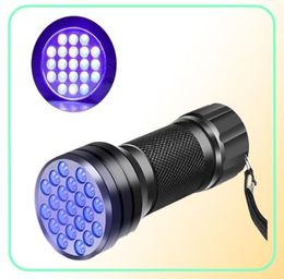 Mini 21 LED Black Light Stealth Marker Flashlight UV Ultraviolet Torch Light4396967