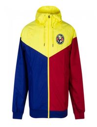 New 20 21 Club America Hooded jacket Windbreaker soccer full zipper jackets 2020 2021 Club America soccer jacket coat Men039s J8629280