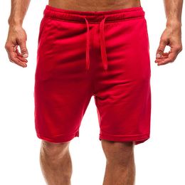 Men's Solid Color Casual Sports Shorts Loose Summer Beach Shorts Plus Size Simplicity Elastic Waist Drawstring Men's Pants