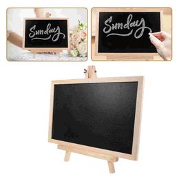 Calligraphy Drawing Board Simple Chalk Sign Desk Decor Emblems Message Bar Chalkboards Small Wooden Child Office