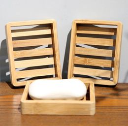 Handmade 100 Biodegradable Bathroom Top Quality Natural Wooden Soap Dish Bamboo Soap Dishes Holder8080168