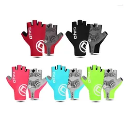 Cycling Gloves Breathable Gel Pad Sports Fingerless Anti-slip Riding Wristbands Half Finger Bike Summer Biking