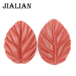 Baking Moulds 2PCS Leaf Silicone Mould For Cake Decoration Tools Fondant Cookies Utensils T0313