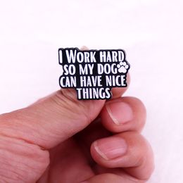 Dog lover enamel pin childhood game movie film quotes brooch badge Cute Anime Movies Games Hard Enamel Pins