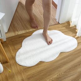 Carpets Nordic Cloud Shaped Bathroom Floor Mat Cotton Area Rug Fluffy Bath Rugs Anti-Slip Doormat For Doors Living Room Decoration Decor