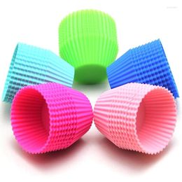 Baking Moulds 1pc Silicone Cake Mould Round Muffin Cupcake Moulds Reusable DIY Decorating Silicon Mould Tools Accessories