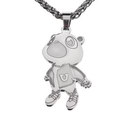 European And American West Bear Pendant Necklace Tide Brand Men And Women Hip-Hop Personality Couple7624018