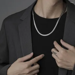 Choker Simple Trendy Gift Female Collar Chain Vintage Korean Style Necklace Men Cuban Titanium Steel Fashion Jewelry