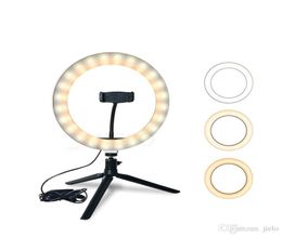 4 in 1 live LED Selfie Light Tripod 16cm 20cm Pography Studio Phone Video With Tripod USB Plug Live Streaming Ring Lamp USB Plu2428513