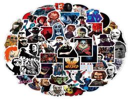 50pcspack Horror Movies Group Graffiti Stickers For Notebook Motorcycle Skateboard Computer Mobile Phone Cartoon Toy Box287G242D9710532