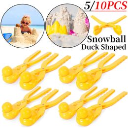 1-10pcs Snowball Maker Clip For Cute Bear Snow Clay Ball Maker Outdoor Snowballs Mould Snow Ball Mould for Kids Outdoor Sports Toy