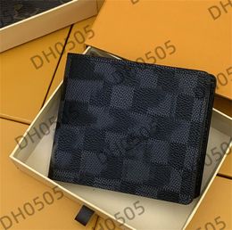 2023 New Designer flower card holder wallet men women short wallet Graffiti leather women purse fashion credit card holder Colours 7208400