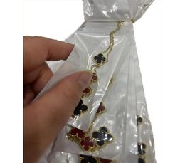 18K gold stainless steel clover designer necklace for women fashion 4 leaf 5 flower luxury shell classic love heart pendant 7602952