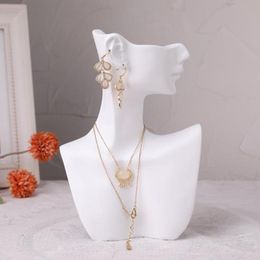 Mannequin Jewelry Rack Side Face Profile Jewelry Display Stand Earrings Necklace Mannequin Bust Jewelry Holder For Mall