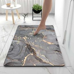 Carpets Bathroom Rugs Soft Diatomaceous Earth Floor Mat Super Absorbent Toilet Carpet Door Foot Mats Bath Non-slip Rubber Shower Rug Pad