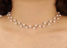 Necklace Designer Fashion Women Necklace Choker Pearl Necklace Statement Ladies Collares Gold Colour Alloy Jewellery Birthday Gift7411059