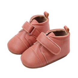 Newborn Baby Girl Boy PU Flats Non-slip Soft Soles Shoes Sneakers Toddler Sweet Crib Shoes Walking Shoes Infant Moccasins