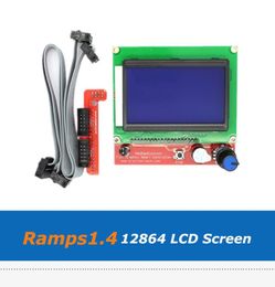 Reprap 3D Printer Parts Smart Controller 12864 LCD Screen Display Panel With Adapter For Ramps14 Board1931871