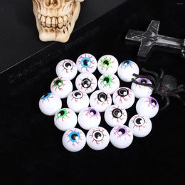 Decorative Flowers 20 Pcs Toys False Eyeballs Halloween Fake Plastic Semicircle Beads Plaything Pp For Crafts Prop