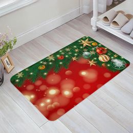 Carpets Christmas Pine Needles Stars Doormat Decorations For Home Carpet Navidad Ornament Year Gifts Xmas Party Decor Rug Mat