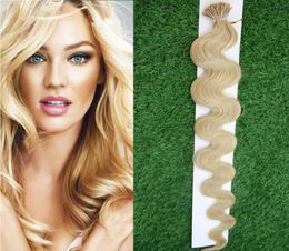 100g I Tip Human Hair Extension Body Wave Fusion Hair Extensions 1gStrands Remy Pre Bonded Keratin Hair Extension On the Keratin 2384900