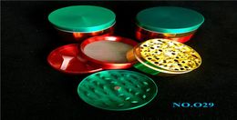 Good 60mm Red Yellow Green Large Herb Grinders 3 Layer Tobacco Grinder Cheap Big Cali Crusher Grinder Diamond Herb Grinder For Sal2094561