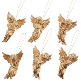 Decorative Figurines 24Pcs Christmas Ornaments Angels Xmas Tree Decoration Holiday Hanging Pendant Party Favors