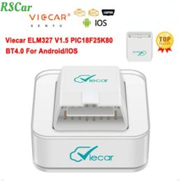 New Viecar ELM327 V1.5 Bluetooth 4.0 OBD2 for Android/IOS ELM 327 V1.5 Car Diagnostic Scanner Tool Code Reader ICar Pro Vgate