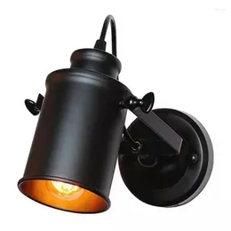 Wall Lamp Retro Industrial Light Adjustable Sconce Fixtures For Restaurant Bedside Bar Cafe Home Lighting E27