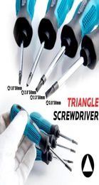 Hand Tools Triangle Screwdriver Set 18 2 23 3mm TPR Handle For Electrical In Stock6811641