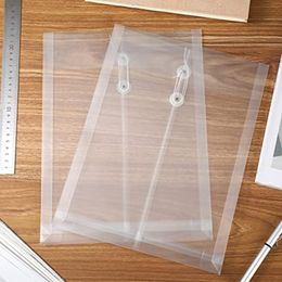 A4 Size Clear Plastic Envelopes Kit With String Closure, Expandable Files Document Folder, File Bag Set Kit For Office 24Pcs