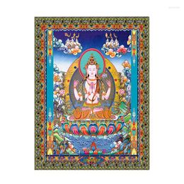 Tapestries Tibet Thangka Wall Tapestry Room Decoration Carpet Lotus Buddha Rug