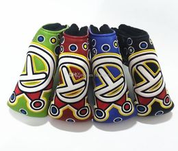 PU Leather Golf Putter Cover Crown T Embroidery Golf Head Cover Blade 4colors2580469