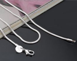 2MM 925 Sterling Silver Chain Necklace 16 18 20 22 24 inch Chains Designer Necklace Jewelry Wholesale Factory Price1811663