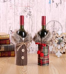 Мультфильм рождественские украшения мода красная винная крышка для бутылки с творческим рестораном красный винный мешок скандинавские рождественские товары для дома 3284509
