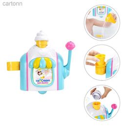 Bath Toys Ice Cream Bubble Machine Kids Maker Girl Toys Bath Baby Bathing Plaything Child 240413