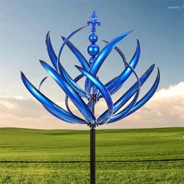 Decorative Figurines Metal Wind Spinner Harlow Rotator Iron Windmill Gardening Plug