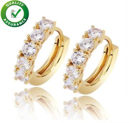 Men Women Earrings Hoop Huggie Luxury Designer Jewelry Hip Hop Gold Silver Fashion Earings Iced Out Diamond Earring orecchini firm4973684