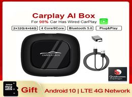 Car Multimedia Smart Box Carplay Ai Box Player 4G 64G Android 10 Auto o Navigation For VW Ford More1577782