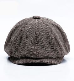 Unisex Autumn Winter Newsboy Caps Men And Women Warm Tweed Octagonal Hat For Male Detective Hats Retro Flat3841123