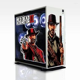 Window Stickers Red Dead Redemption For PC Case Decor Decal Gaming ATX Mid Tower Computer Waterproon Easy Removable