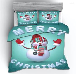 Bedding Sets 3D Christmas Print Set Duvet Cover Pillowcases Comforter Home Textile Bedclothes Bed Linen