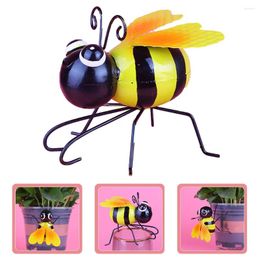 Garden Decorations Decorative Bee Sculpture Metal Yard Art Outdoor Fence Lawn Ornament Hanging Decoration For Home
