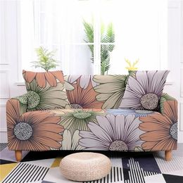 Chair Covers Flower Print Elastic Sofa Cover Nordic Style Anti-fouling Couch All-inclusive One-piece L Shape Sectional Protector