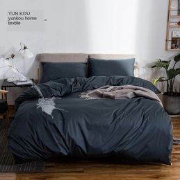 Bedding Sets Bedroom Four-piece Bed Linen Winter Thick Boutique Waterproof Anti-mite Duvet Cover Fashionable Simple Family El Set