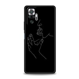 Abstract Line Sexy Couple Body Phone Case Cover for Redmi 13C 10C Note 13 12 10 11 Pro Plus 7 8T K40 K50 Gaming Pro Soft Shell