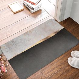 Carpets 1Pcs Dark Grey Kitchen Mat Antislip Bath Soft Bedroom Floor Living Room Carpet Doormat Rug Modern Home Decor