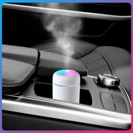 Humidifiers Electric Plants Purifier Ultrasonic Colourful Mist Sprayer Diffuser for Perfume Home Car Portable 300ml Humidifier Desktop Usb